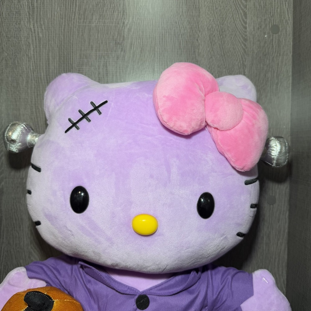NWT Tik Tok Viral Hello Kitty 2025 Purple Frankenstein Halloween Greeter 21" - Picture 7 of 10